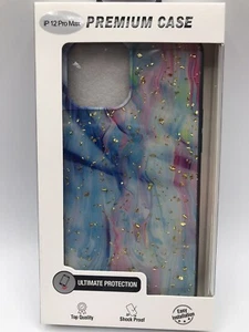 iPhone 12 Pro Max Glitter Design Hybrid Hard Soft Case Cover - Picture 1 of 4