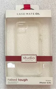 Original Case-Mate Studio Naked Tough Case For iPhone 5 / 5s / SE - Clear @ - Picture 1 of 3