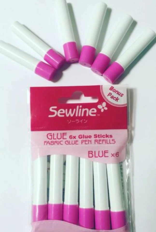 Sewline Fabric Glue Pen Refill - BLUE - 6 Pack - Image 1 of 1