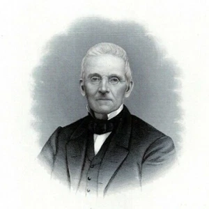 MARTIN BATES DOVER DELAWARE 1880s Portrait Steel Engraving Art Print - Picture 1 of 2