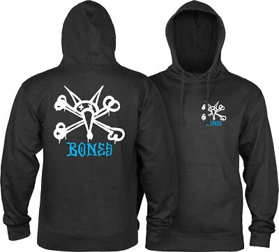 Powell Peralta RAT BONES PULLOVER Skateboard Hoodie CHARCOAL HEATHER - Image 1 of 3