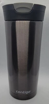 Taza de viaje Contigo Huron SnapSeal aislada al vacío a prueba de fugas 16 oz - gris Foto 1 de 4