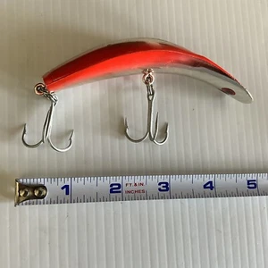 Vintage Luhr Jensen Kwikfish K14 Fishing Lure Rare No Rattle Silver Pink USA - Picture 1 of 7