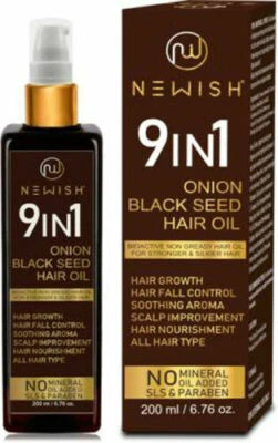 Nuwish Onion Black Seed Hair Oil For Hair Growth Oil (200 ml) For Unisex - Image 1 of 3