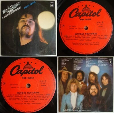 BOB SEGER & THE SILVER BULLET BAND NIGHT MOVES 1976 UNIQ CVR RARE CHILEAN PRESS! - Image 1 of 4