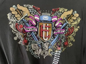 Ecko United. Streetwear Skater Punk Vintage T Shirt NWT Black Sz 2XL 100% Cotton - Picture 1 of 7