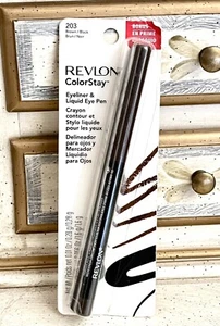 Revlon ColorStay Liquid Eye Pen & Eyeliner BROWN/BLACK 203 Brand New Sealed (2) - Picture 1 of 5