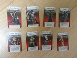 Zombicide White Death replacement cards Black Death/Green Horde Necromancer x8 - Picture 1 of 2