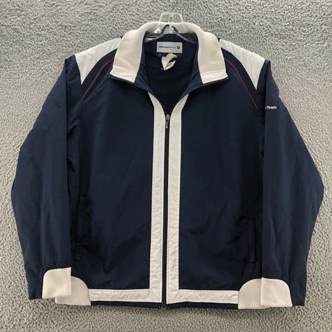 BMW Jacket Mens Extra Large Sauber F1 Team Formula One Windbreaker Full Zip Cover