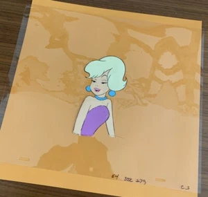 Vintage Original Animation Cel Flintstones Cindy Curbstone Hanna Barbera 70’s - Picture 1 of 4