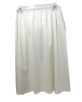 De colección Vanity Fair Medio Slip Mujer Grande 26 Marfil Nylon Encaje Ribete #11-1171 EE. UU. Foto 1 de 4