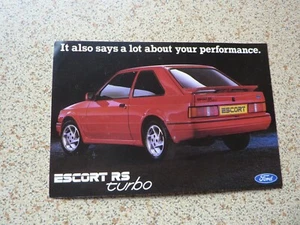 FORD ESCORT RS TURBO MK4 PRESS LAUNCH POSTCODE. Unused. Ref no SP 1386. - Picture 1 of 3