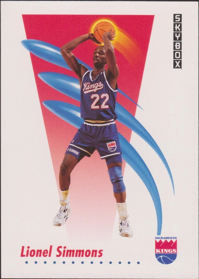 1991 Skybox #250 Lionel Simmons Sacramento Kings Basketball Card - Image 1 of 1