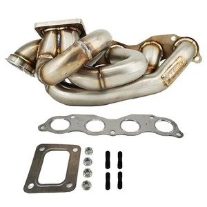 T4 Top Mount Turbo Manifold K Series K20 K24 Integra RSX Type S EP3 Civic Si US - Picture 1 of 13