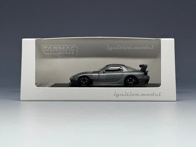 Accensione Modello 1/64 Mazda RX-7 FD3S RE Amemiya Grigio Titanio Diecast - Immagine 1 di 4