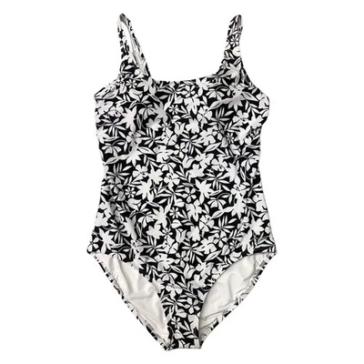 Lands' End Women's Fully Lined Scoop Neck One-Piece Swimsuit - Image 1 of 2