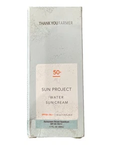 NEW - THANK YOU FARMER SUN PROJECT WATER SUN CREAM 1.7fl. oz. SEALED - Picture 1 of 5