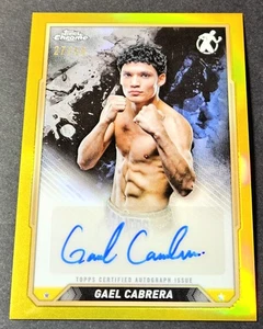 2024 Topps Chrome Boxing Gold /50 Auto Gael Cabrera Refractor #CBA-GCA - Picture 1 of 2