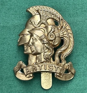 Early 28th London Regiment, "Artists" ~ Genuine British Army Military Cap Badge - Picture 1 of 9