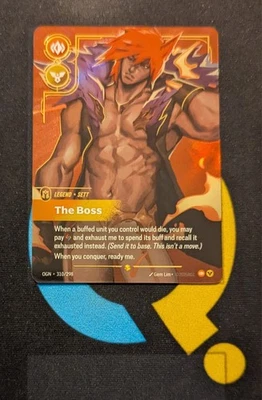 Sett - The Boss OGN 310/298 Overnumbered Showcase Overnumber Riftbound - Image 1 of 4