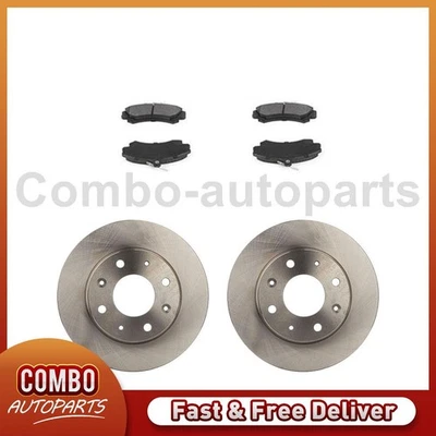 Rotores de disco delanteros almohadillas semimetálicas para Mitsubishi Space Star 2003-2004 Foto 1 de 4