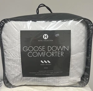 Hotel Collection White Goose Down Heavy Weight King Comforter $1080 - Picture 1 of 6