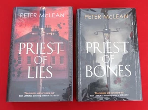 SIGNED Peter McLean Priest Of Lies & Priest Of Bones Hardcover Books - Imagen 1 de 11