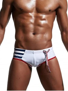 Stretchiger Bikini mit Schnürung Streifeneinsatz Bademode - Bild 1 von 5