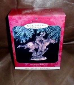 Hallmark Keepsake Christmas Ornament Pony Express Rider Old West 1998 NEW - Picture 1 of 10