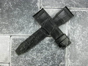 Nuovo cinturino orologio IWC 20mm nero GATOR grana pelle per IWC PILOT Top Gun - Foto 1 di 4