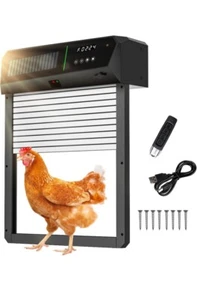 #966. Chicken Coop Door Automatic Timer Solar Panel Light Sensor LCD Display - Picture 1 of 19