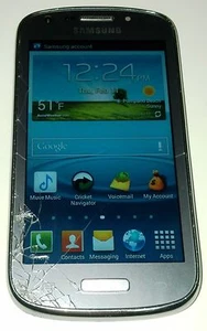 Smartphone Samsung Galaxy Admire 2 SCH-R830C 4GB Plateado Cricket Vidrio Agrietado - Imagen 1 de 7