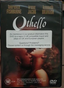 Othello (DVD REGION 2 Compatible IMPORT) Laurence Fishburne, Kenneth Branagh NEW - Picture 1 of 2