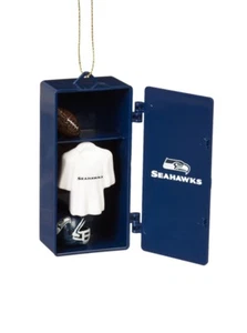 SEATTLE SEAHAWKS FOOTBALL TEAM LOCKER CHRISTMAS ORNAMENT Team Sports America - Picture 1 of 1