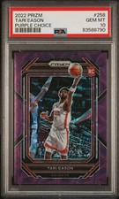2022-23 Panini Prizm Rookie Purple Choice #258 Tari Eason RC 20/20 PSA 10 GEM MT