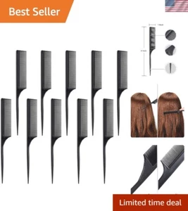 Versatile 10-Piece Styling Comb Set - Anti-Static & Lightweight for Hair Care - Picture 1 of 8