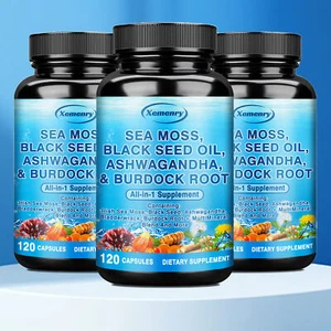 Meeresmoos, Schwarzkümmelöl, Ashwagandha, Kronenwurzel, Blasentang, Kurkuma All-in-1 - Bild 1 von 12