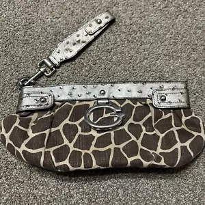 Vintage Women’s Guess Cheetah Print Clutch With Hand Strap Y2K - Picture 1 of 14
