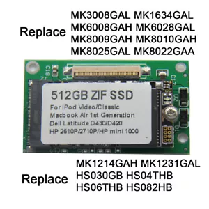 New ZIF/CE 512GB SSD For iPod Classic 6th 7th Gen Upgrade Replace Original HDD - Picture 1 of 4