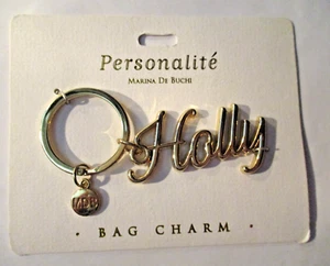 Personalite Marina de Buchi Taschenanhänger "HOLLY" in Schrift Schlüsselanhänger goldfarben - Bild 1 von 3