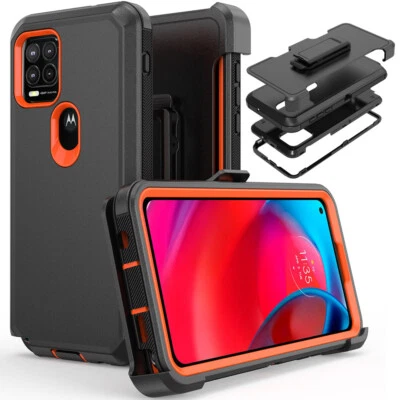 Funda rígida protectora a prueba de golpes para Motorola Moto G Stylus 5G 2021 + clip para cinturón Foto 1 de 4