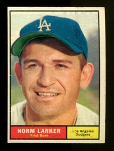 Tarjeta de béisbol 1961 Topps #130 Norm Larker - EX #2753 - Imagen 1 de 1