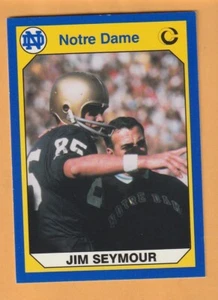 Tarjeta irlandesa Jim Seymour Notre Dame 1990 #17 Chicago Bears Berkley Michigan 10S - Imagen 1 de 2