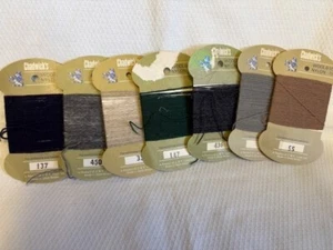7 Cards Vintage Chadwick's Mending Wool Mix Colours - Picture 1 of 3