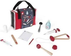 Valigia Janod Dottore per Bambini - 10 Accessori in Legno Massello Inclusi - Foto 1 di 8