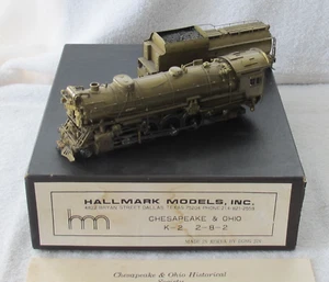 Hallmark Models Brass Chesapeake & Ohio K-2 2-8-2 Mikado Steam Locomotive HO C&O - Picture 1 of 9
