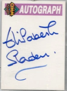 Tarjeta coleccionable autógrafa ELISABETH SLADEN, DOCTOR WHO Cornerstone serie 4, 1996 - Imagen 1 de 1