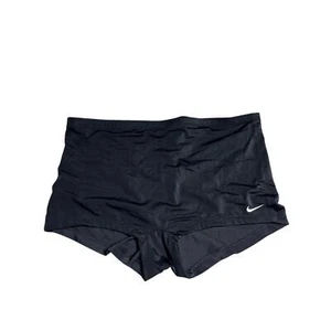 Women's Nike 1X Plus Black Hot Shorts Short Booty Work Out Swim Shorts EUC - Picture 1 of 8