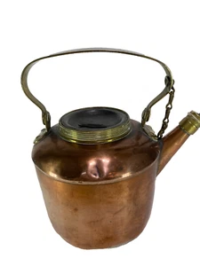 Antike viktorianische G.W.S & S London kleine Kupfer Reise Teekanne 19. Jh. - ohne Deckel - Bild 1 von 18
