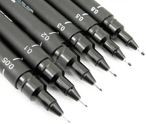 Uni Pin Fineliner - Waterproof Drawing Fineline Pens - Choice of Line Widths - Picture 1 of 1